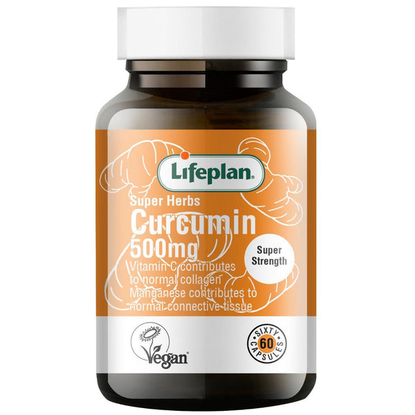 Lifeplan Super Herbs Curcumin with Black Pepper 500mg Vegan 60 Capsules