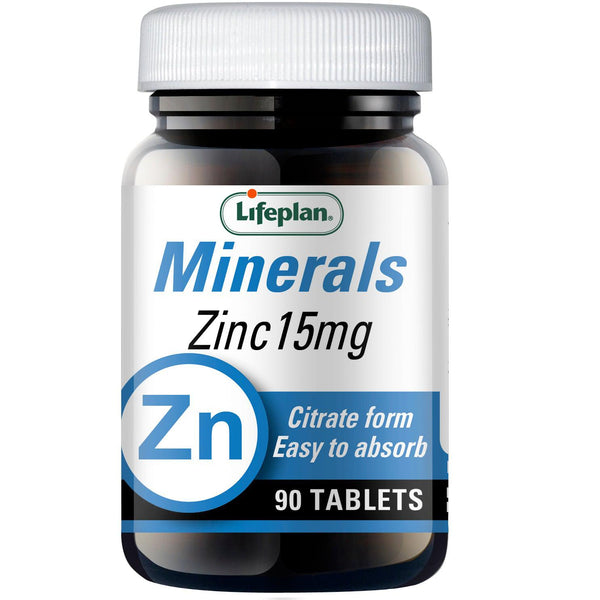 Lifeplan Zinc Citrate 15mg 90 Tablets
