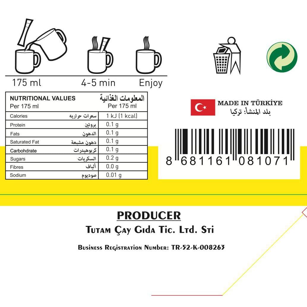 Liquid Gold LEMON TEA STICKS (20 Tea Sticks)