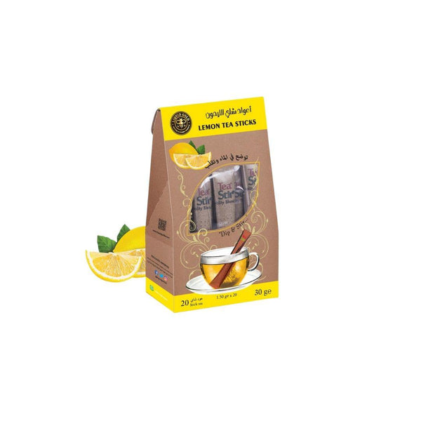 Liquid Gold LEMON TEA STICKS (20 Tea Sticks)