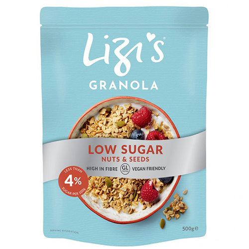Lizi's Low Sugar Granola Nuts & Seeds High Fibre Vegan 500g