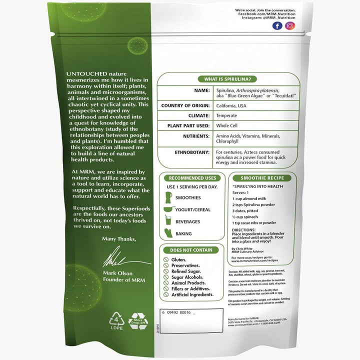 MRM Super Foods Spirulina Powder 240g