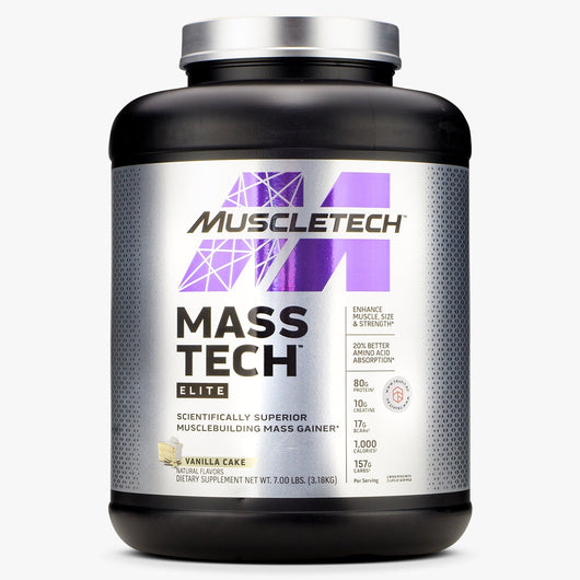 MUSCLETECH MASS-TECH ELITE Mass Gainer Vanilla Cake 3.18 KG