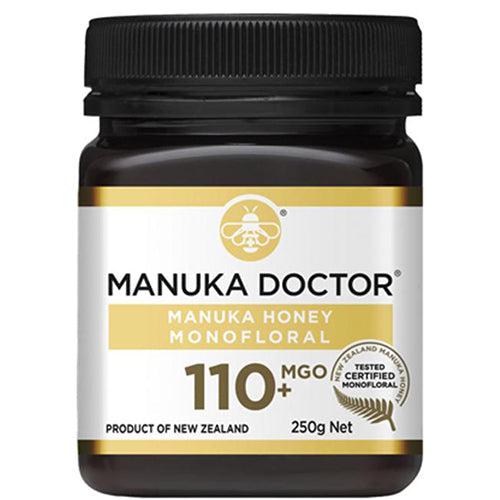 Manuka Doctor MGO 110+ Monofloral New Zealand Manuka Honey (250 Grams)