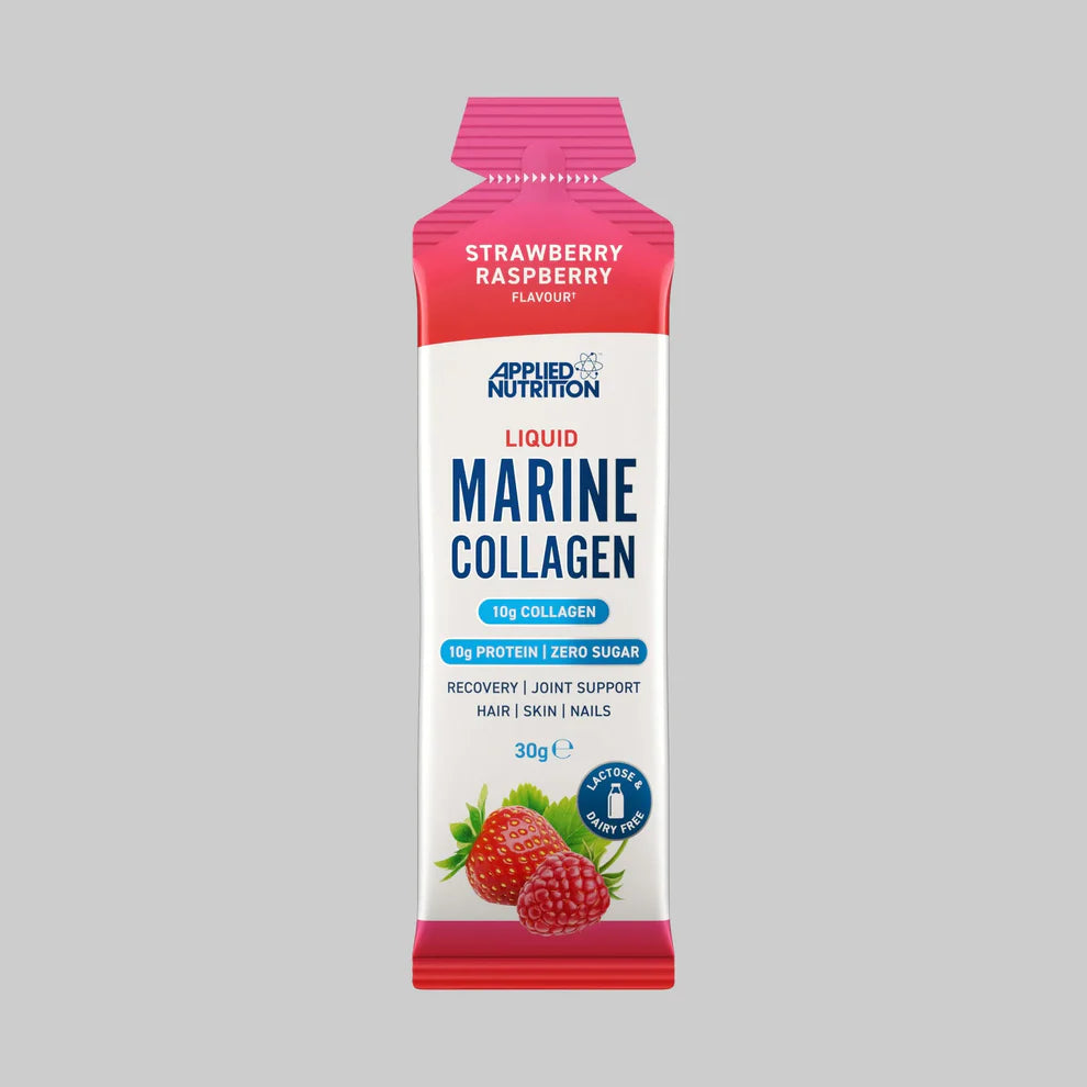 Applied Nutrition Liquid Marine Collagen, Strawberry-Raspberry Zero Sugar 30g