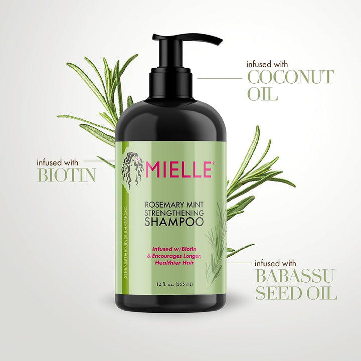 Mielle Organics Rosemary Mint Strengthening Shampoo Infused with Biotin 355ml