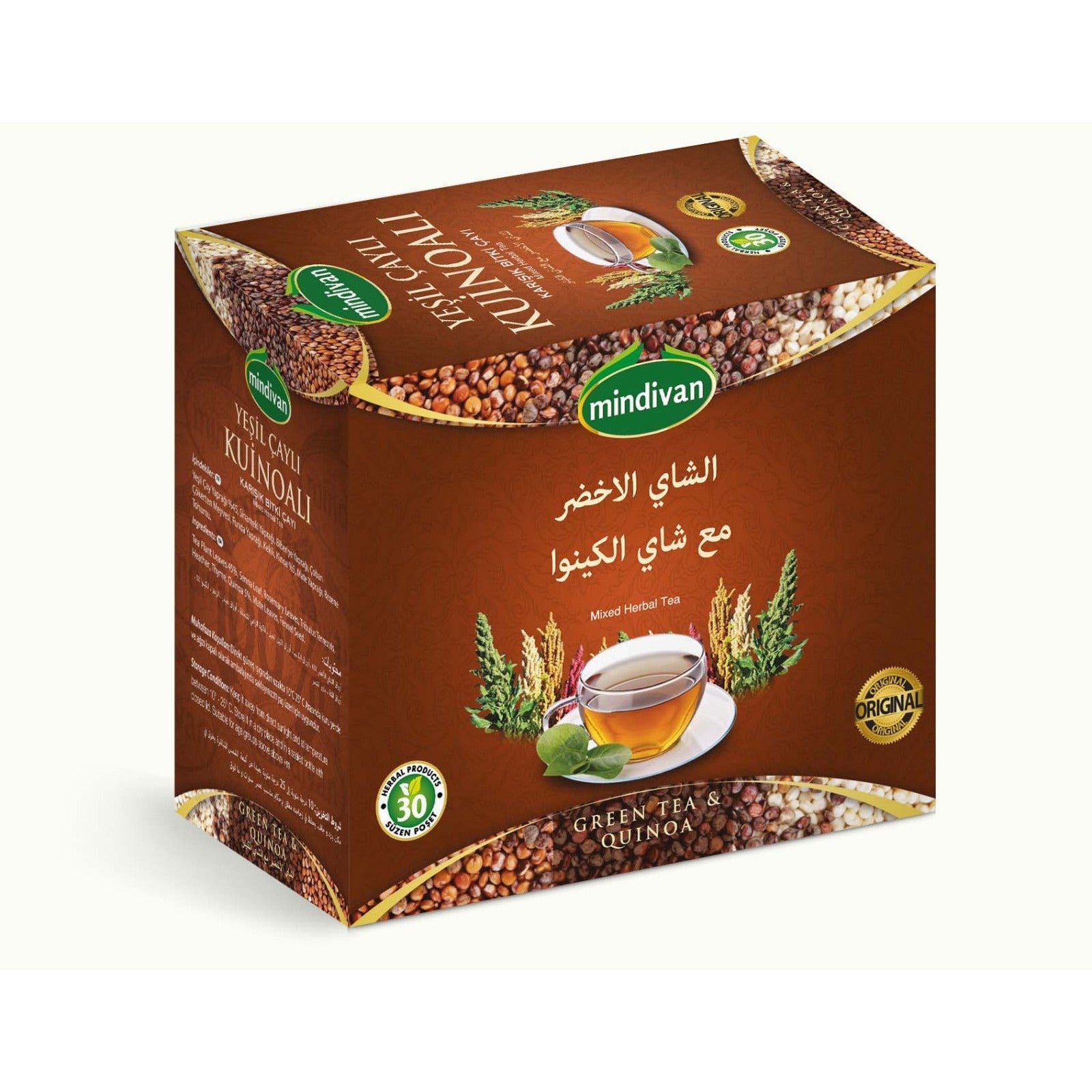 Mindivan Green Tea & Quinoa 30 bags