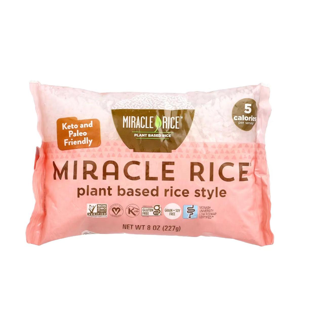 Miracle Noodle Miracle Konjac Rice Vegan Plant Based KETO Dairy Free Gluten Free 227g