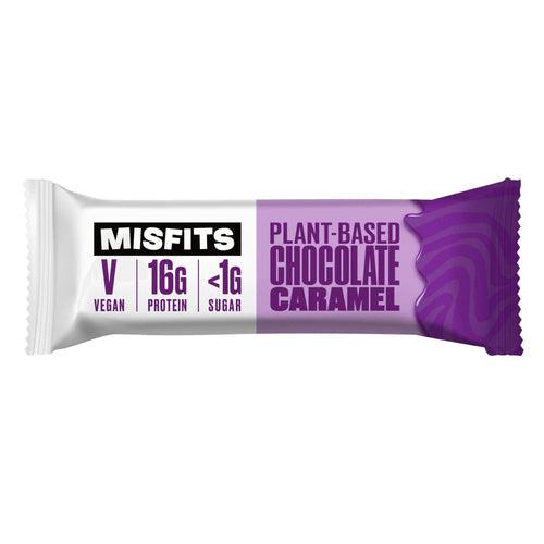 Misfits Vegan Protein Bar Chocolate Caramel Gluten Free