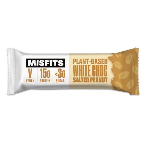 Misfits Vegan Protein Bar White Chocolate Peanut Gluten Free