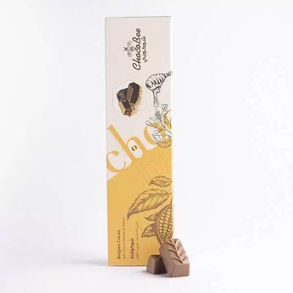 Mujeza Belgian Cacao with citrus honey & pollen (10piece × 10g) 100gm