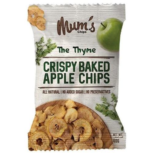 Mum's Chips Crispy Baked Apple Chips Thyme No Added Sugar No Preservatives 40g