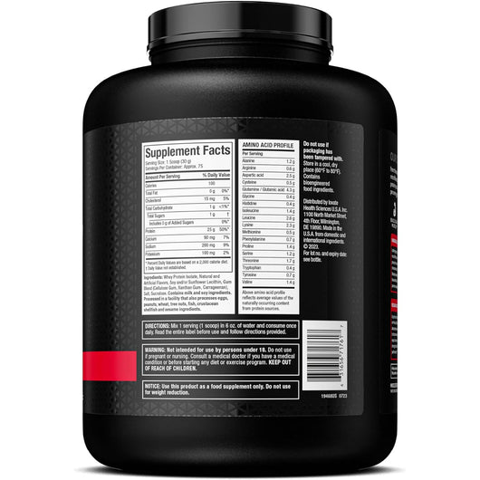 MuscleTech IsoWhey ISO Whey Protein Isolate Powder Muscle Builder for Men & Women Vanilla Flavor 2.27 KG 72 Servings