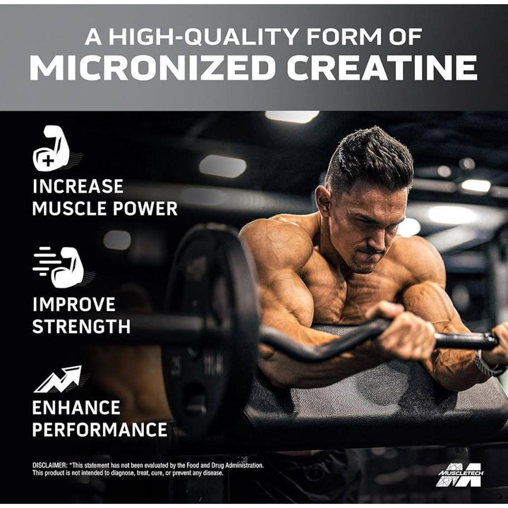 MuscleTech Platinum Creatine Monohydrate Powder | Pure Micronized | Muscle Recovery + Builder for Men & Women | Unflavored 400g