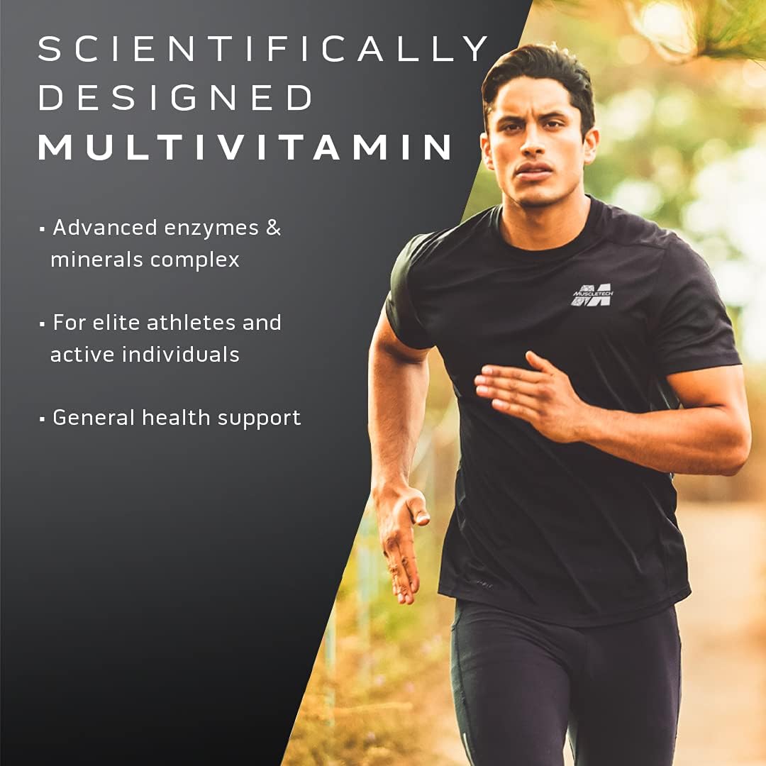 MuscleTech Platinum Multivitamin for Active Individuals 18 Vitamins & Minerals Vitamins 816mg Amino Support 90 Tablets
