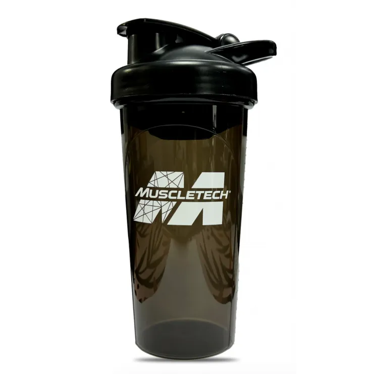Muscletech Protein Shaker BPA FREE , Black, 20.3 fl oz (600 ml)