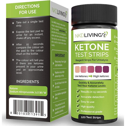 NKDLIVING KETONE Test Strips 120 Test Strips