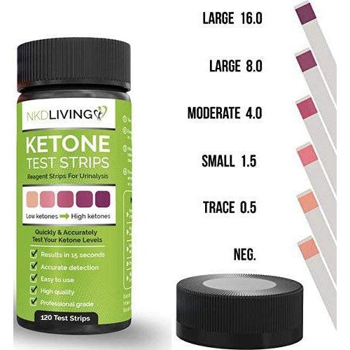 NKDLIVING KETONE Test Strips 120 Test Strips