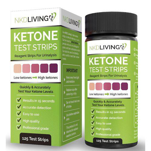 NKDLIVING KETONE Test Strips 120 Test Strips