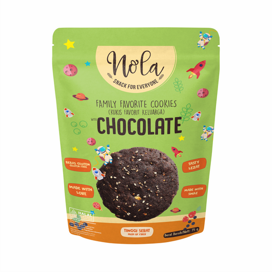 NOLA Dark Chocolate Gluten-free Cookies 75g