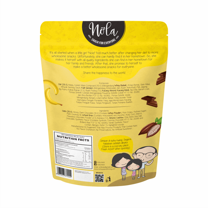 NOLA Granola Chips Choco Banila chocolate banana vanilla 100g