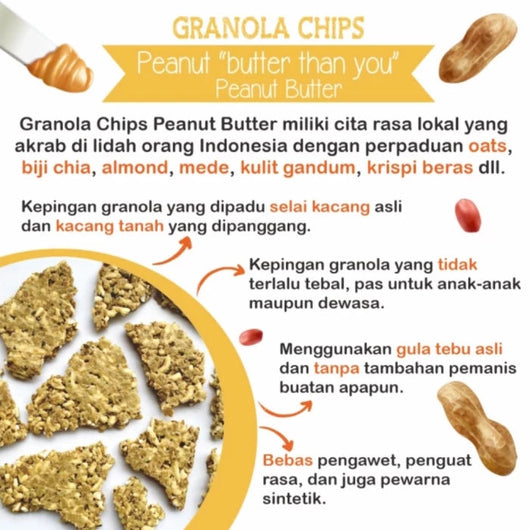 NOLA Granola Chips Peanut Butter 100g