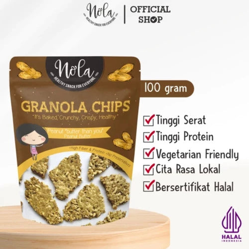 NOLA Granola Chips Peanut Butter 100g