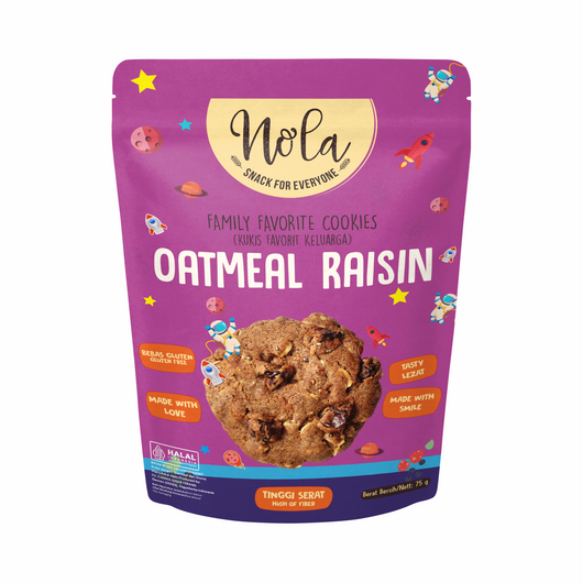 NOLA Oatmeal Raisin Gluten-free Cookies 75g