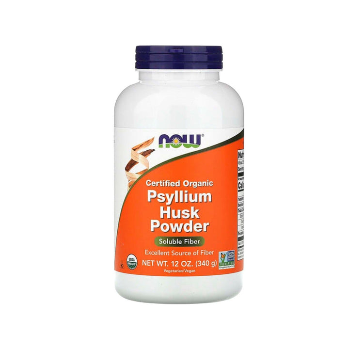 NOW Certified Organic Psyllium Husk Powder 340g