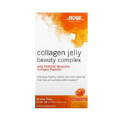 NOW Personal Care Collagen Jelly Beauty Complex Hydrolyzed Halal Bovine Sweet Orange - 10 Sticks