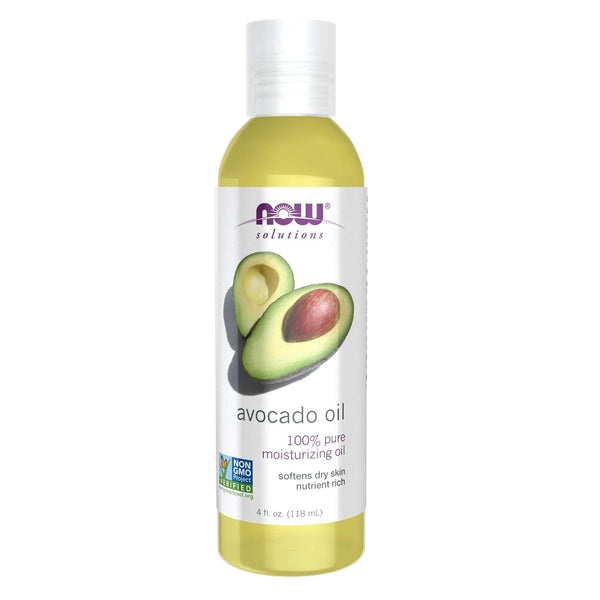 NOW Solutions, Avocado Oil, 100% Pure Moisturizing Oil, Nutrient Rich and Hydrating, 118ml