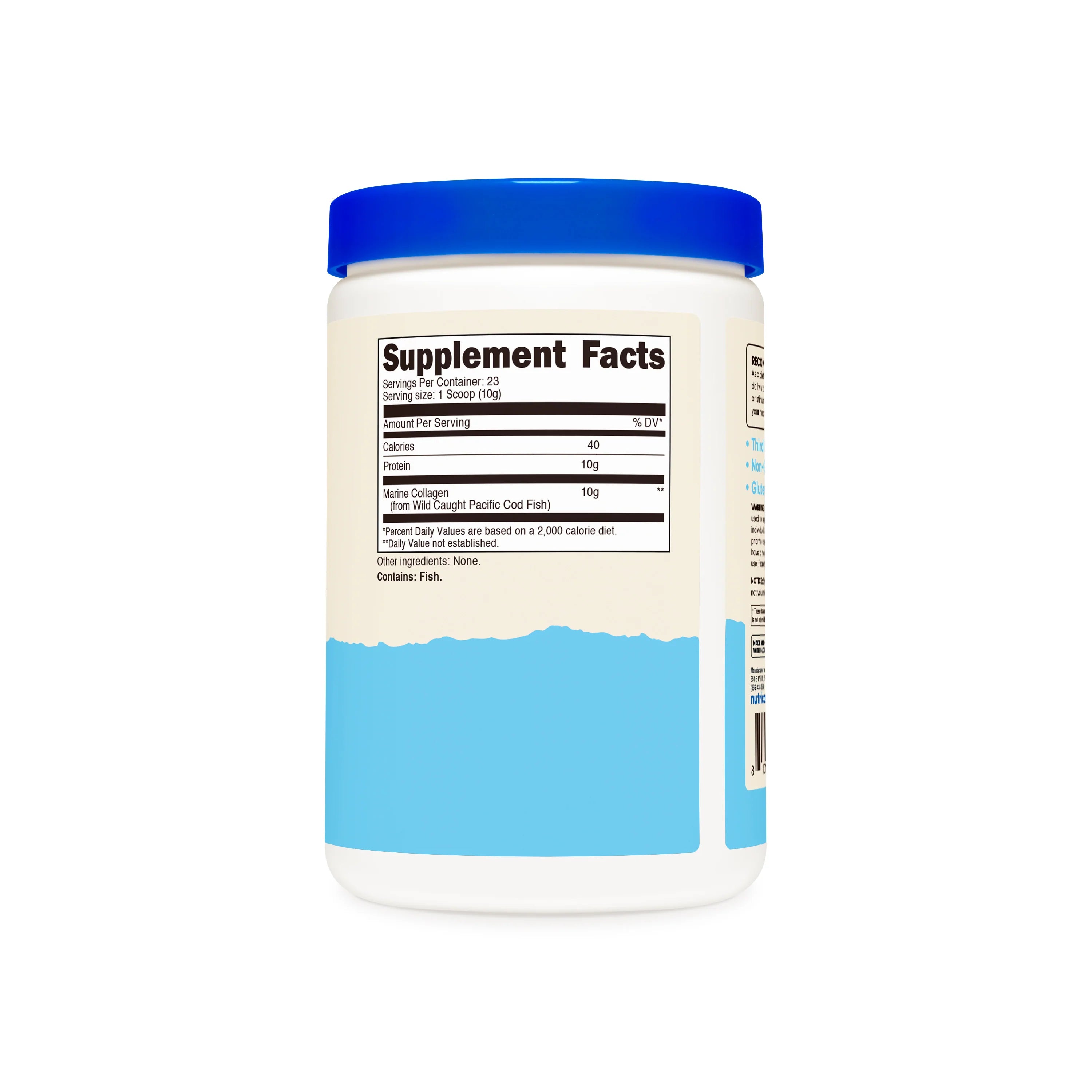 Nutricost Marine Collagen Powder Alaskan Wild Caught Fish 227g