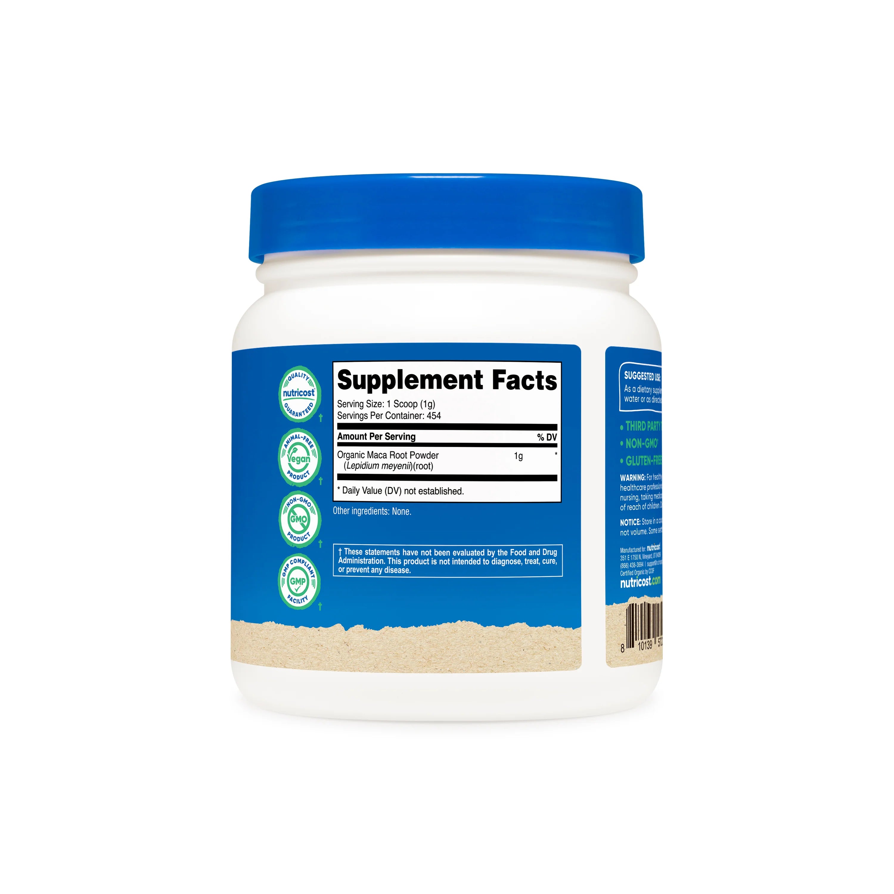 Nutricost Organic Maca Root Powder 454g