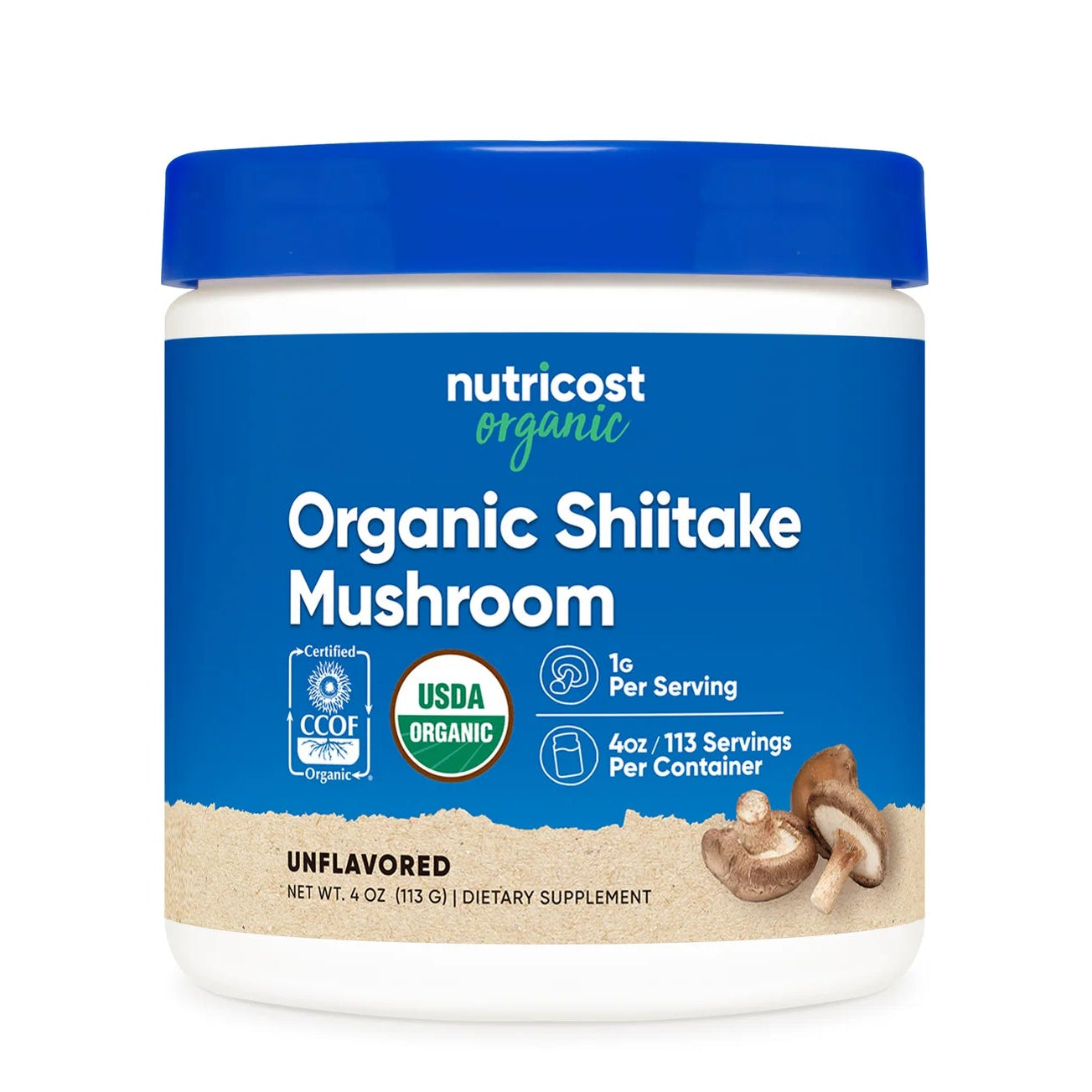 Nutricost Organic Shiitake Mushroom Powder 113g