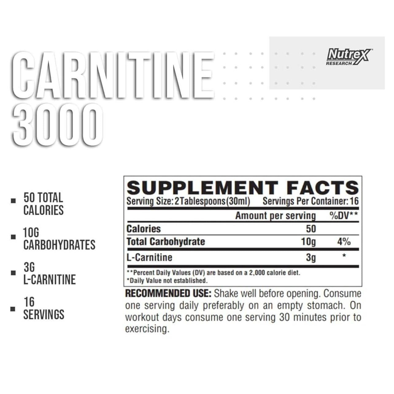 NUTREX, Liquid Carnitine L-Carnitine 3000 Green Apple, 480ml