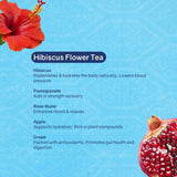 Nai Hibiscus Flower Tea Infused with Pomegranate Rose Water Grape & Apple 473ml No Added Sugar Vegan