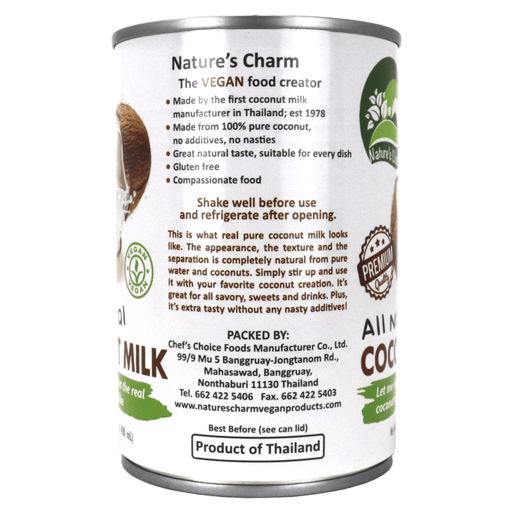 Nature Charm GF Vegan All Natural Coconut Milk 400ml