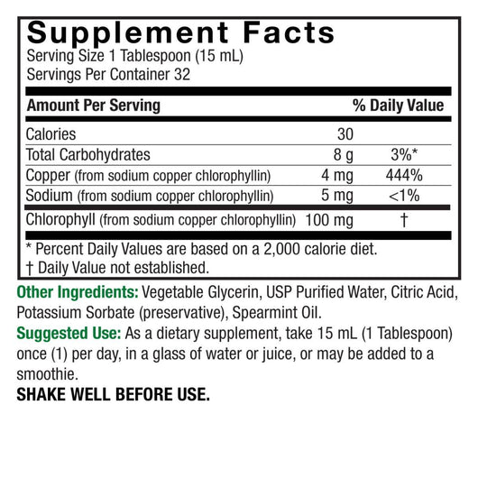 Nature's Answer Chlorofresh Natural Liquid Chlorophyll 480ml