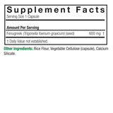 Nature's Answer Fenugreek 600 mg Non-GMO Vegan 90 Vegetarian Capsules