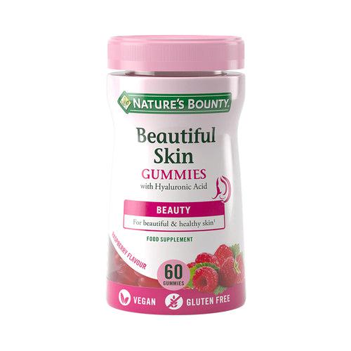 Nature's Bounty Beautiful Skin Gummies with Hyaluronic Acid Gluten Free 60 Gummies