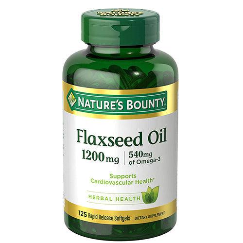 Nature's Bounty Flaxseed Oil 1,200 mg 125 Rapid Release Softgels