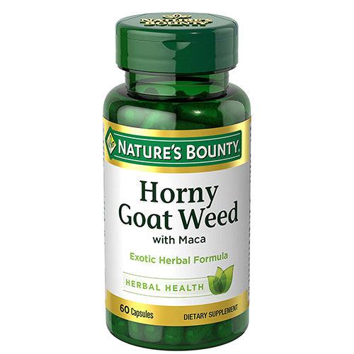 Nature's Bounty Horny Goat Weed Herbal Formula with Maca 60 Capsules