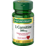 Nature's Bounty L-Carnitine 500 mg, 30 Caplets