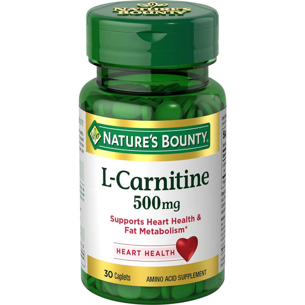 Nature's Bounty L-Carnitine 500 mg, 30 Caplets