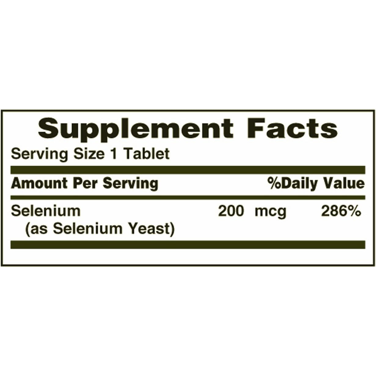 Nature's Bounty Selenium 200 mcg – 100 Vegetarian Tablets