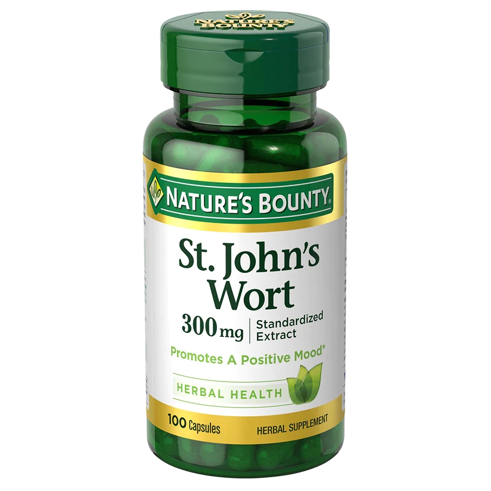 Nature's Bounty St. John's Wort 300 mg 100 Capsules Healthland Co.