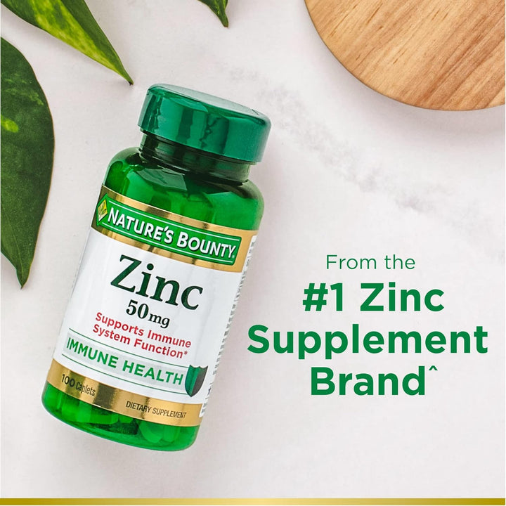 Nature's Bounty Zinc 50mg 100 Tablets