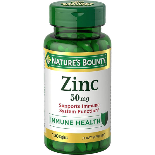 Nature's Bounty Zinc 50mg 100 Tablets