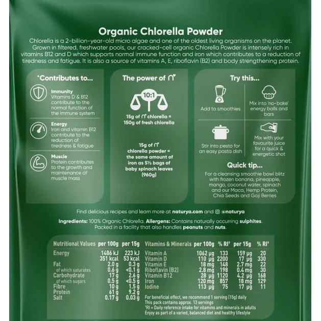 Naturya Organic Chlorella Powder High in Chlorophyll 200g