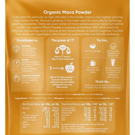 Naturya Organic Maca Powder 125g